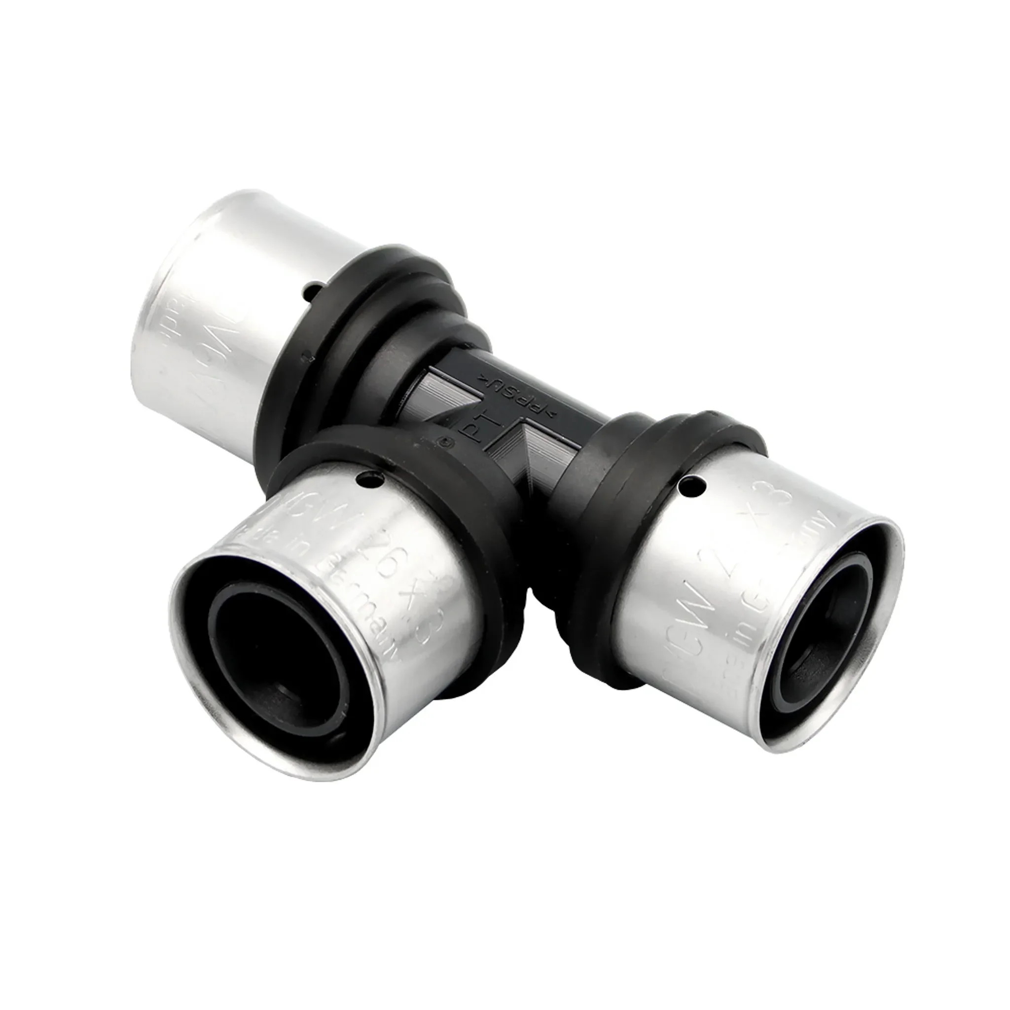 Pipetec Press-T-Stück PPSU 16 × 2 mm – allseitig gleich